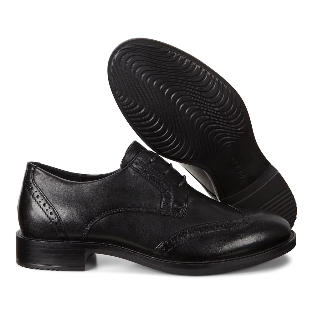 ECCO Womens Dress Shoes Black - Sartorelle 25 Tailored - BKD-801936